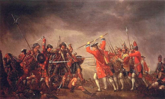 La battaglia di Culloden di David Morier 1746