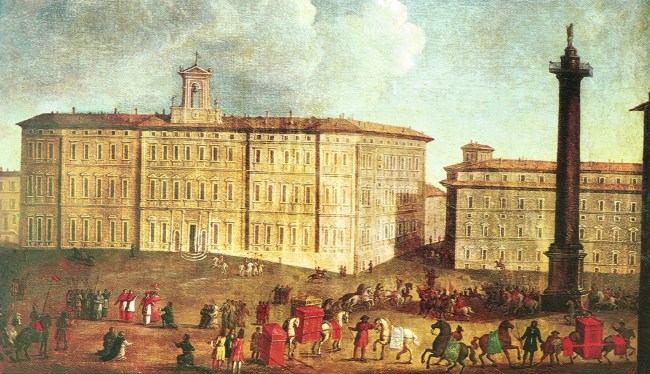 Montecitorio e Palazzo Chigi di Anonimo XVIII sec