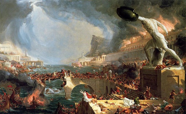 La distruzione dell'Impero romano di Thomas Cole - 1836