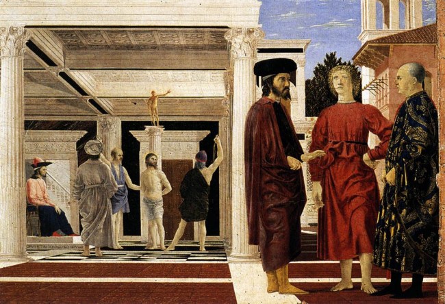 Flagellazione di Cristo di Pier della Francesca 1455-1460